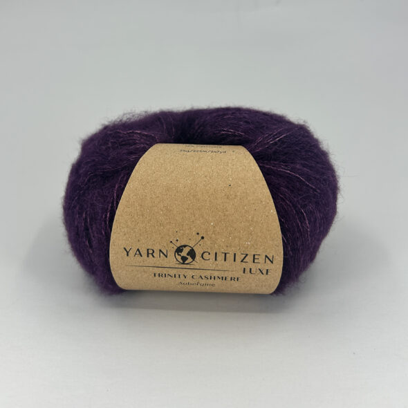 Trinity Cashmere Aubergine