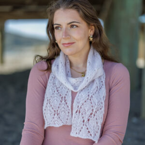 Free Brunia Scarf Knitting Pattern with purchase of 2 skeins!