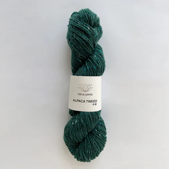 Lotus Yarns Alpaca Tweed - Juniper Teal