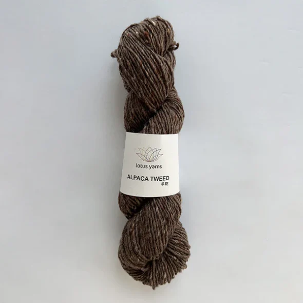 Lotus Yarns Alpaca Tweed - Chestnut Husk