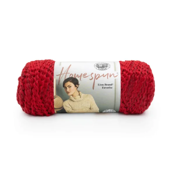 Lion Brand Homespun Yarn - Candy Apple