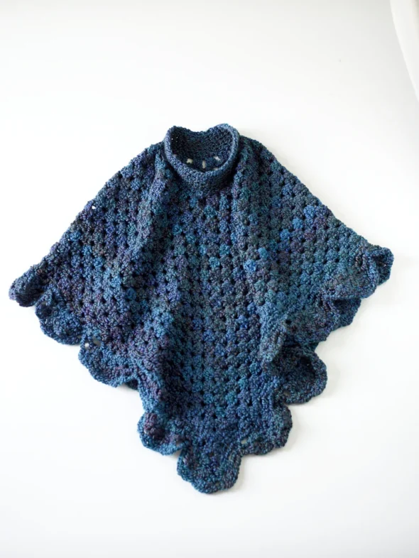 Coming Home Crocheted Poncho Pattern on LionBrand.com