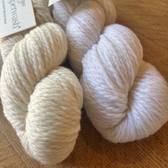 Ecru and White