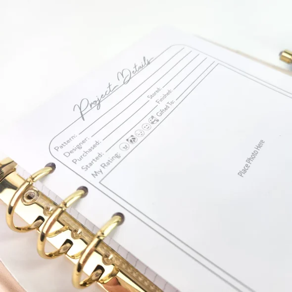 Project Journal & Planner Inside page