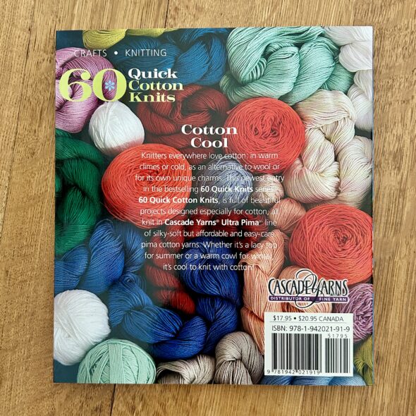 Cascade Yarns 60 Quick Cotton Knits for Ultra Pima yarn