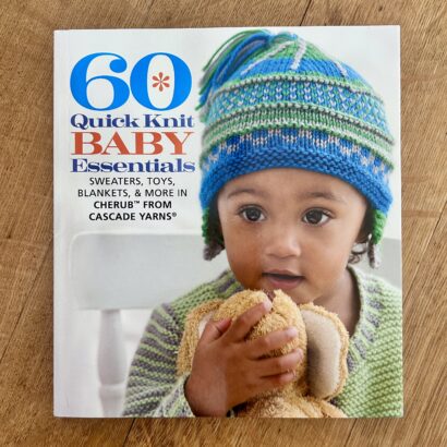 Cascade Yarns 60 Quick Knit for Baby Essentials using Cherub Aran yarn