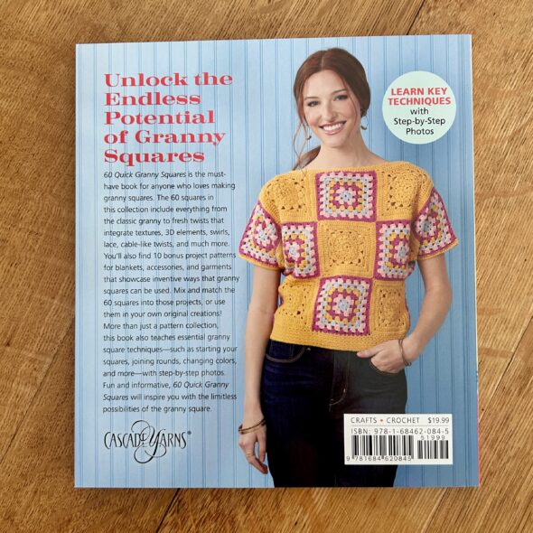 60 Quick Granny Squares - Back Cover