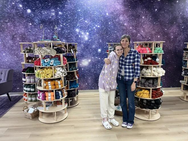Marni and Lili at The Yarny Way