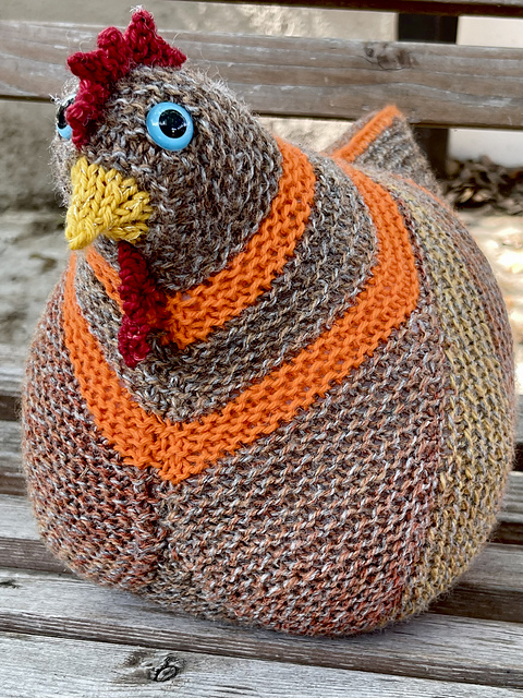 Emotional Support Chicken Knitting Pattern by Annette Corsino