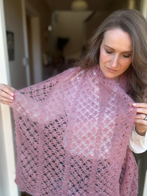 Crochet Mohair Scarf pattern by Hanjan Crochet