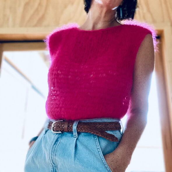 Simple Mohair Vest Crochet Pattern by Nikki Shipard