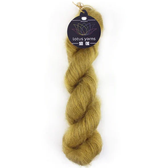 Lotus Yarns Silky Mohair in Amber