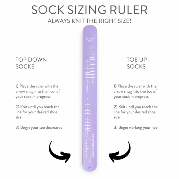 Twice Sheared Sheep Sock Ruler Slap Bracelet