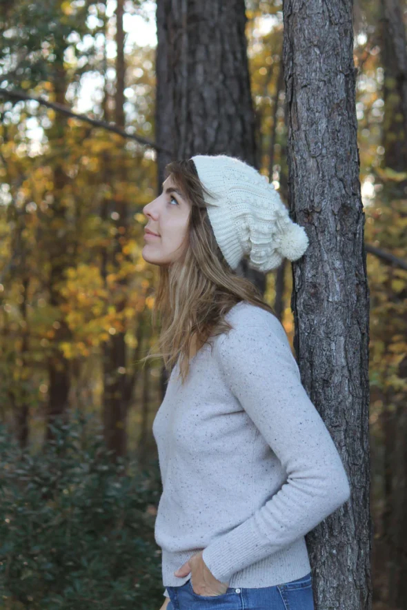 Sweetheart Beanie Crochet Pattern by Lion Brand