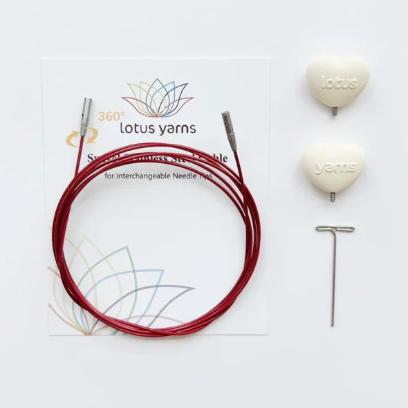 Lotus Yarns Swivel Stainless Steel Cable for Interchangeable Needle Tips - 50" (127cm)