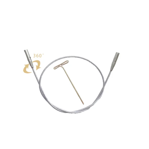 Lotus Yarns Swivel Stainless Steel Cable - 9" (23cm)