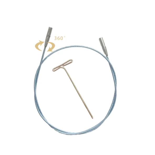 Lotus Yarns Swivel Stainless Steel Cable - 14" (35cm)