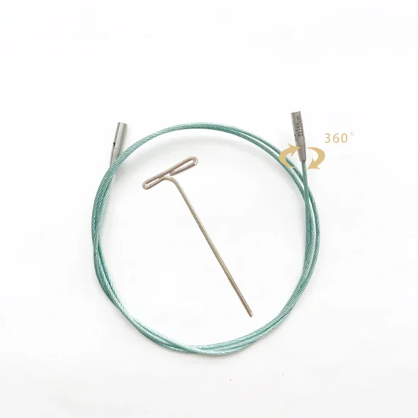 Lotus Yarns Swivel Stainless Steel Cable - 22" (55cm)
