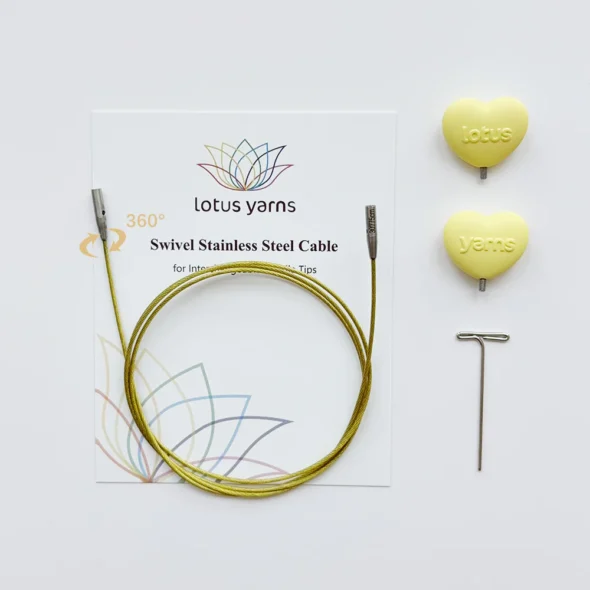 Lotus Yarns Swivel Stainless Steel Cable for Interchangeable Needle Tips - 30" (75cm)