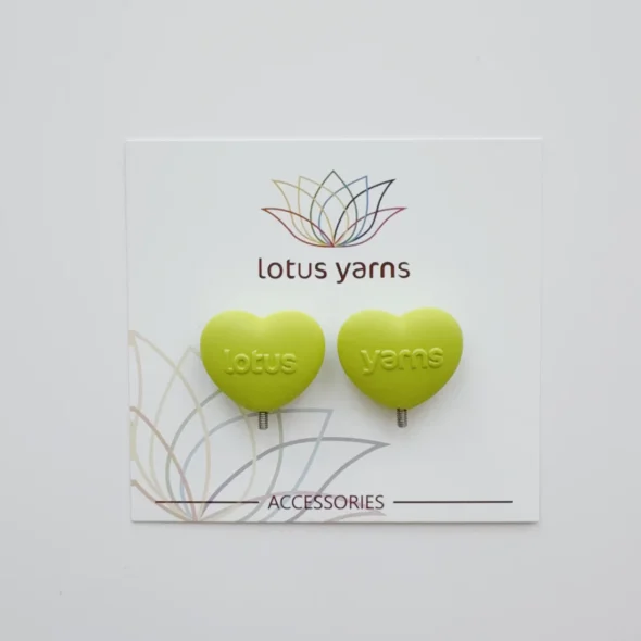 Lotus Yarns Interchangeable Needle End Caps – Set of 2 - Lime Green