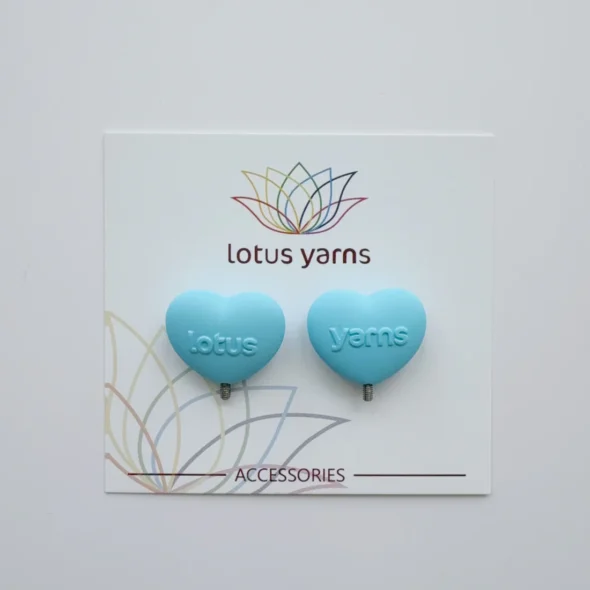 Lotus Yarns Interchangeable Needle End Caps – Set of 2 - Blue