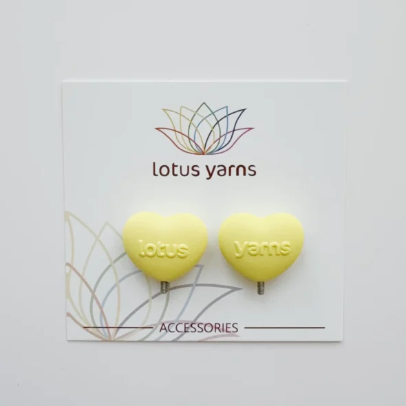 Lotus Yarns Interchangeable Needle End Caps – Set of 2 - Yellow