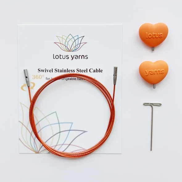 Lotus Yarns Swivel Stainless Steel Cable for Interchangeable Needle Tips - 37" (93cm)