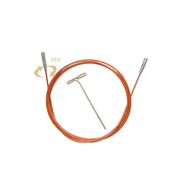 Lotus Yarns Swivel Stainless Steel Cable - 37" (93cm)