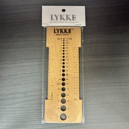 LYKKE Beech Wood Needle & Hook Sizer + Gauge Tool