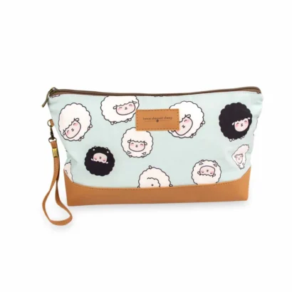 Seafoam Medium Zipper Knitting Project Bag