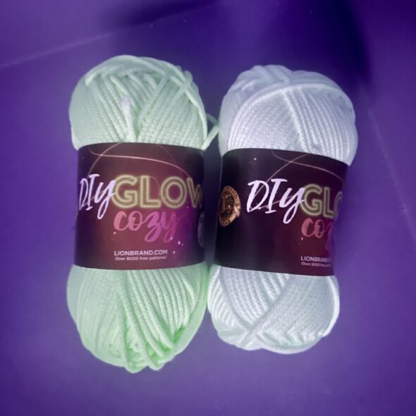 Lion Brand Glow in the Dark Yarn at The Yarny Way