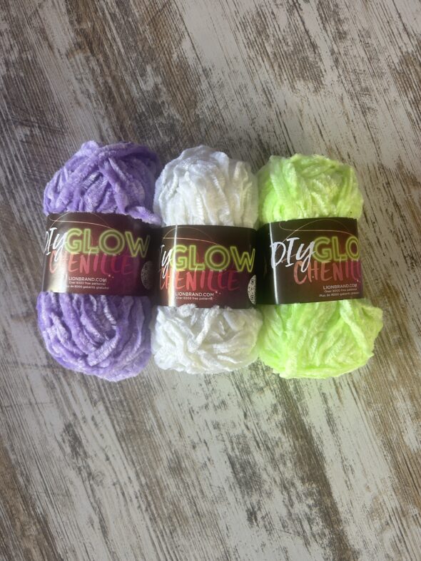 Lion Brand DIY Glow Chenille Yarn