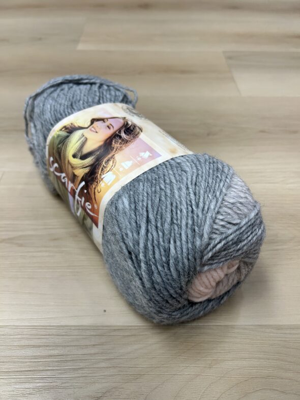 Lion Brand Scarfie - Pink/Silver