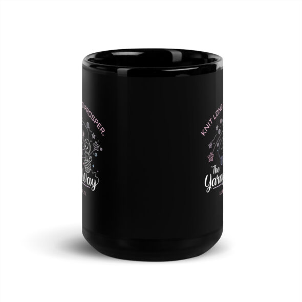 Knit Long and Prosper – Black Coffee Mug for Knitters - Image 7